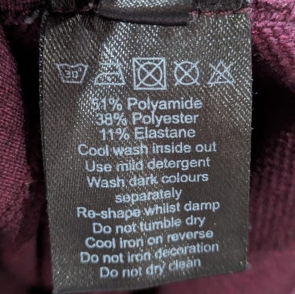 Alphalete Maroon Workout Exercise Leggings S - Picture 7 of 11